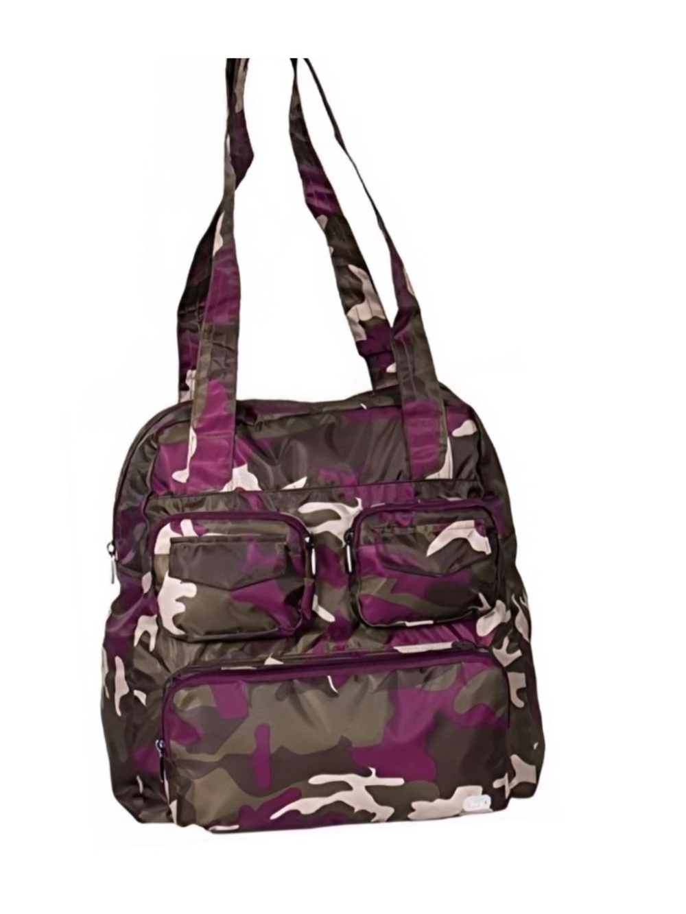 lug Purple Camo Multi-Pocket Shoulder Bag